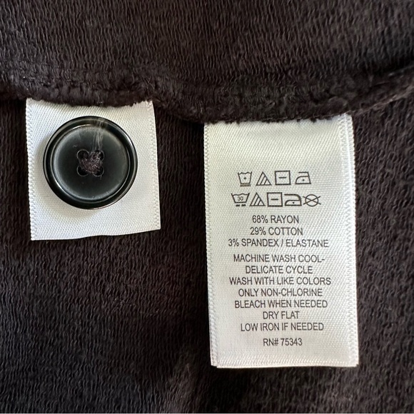 Tahari Stretch Long Sleeve Jacket Classic Blazer, Black, size Medium - Picture 7 of 8